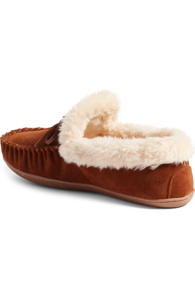 J.Crew Lodge Faux Shearling Moc Slipper, Alternate, color,