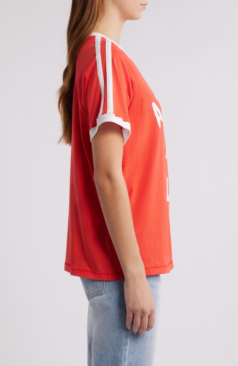 Daydreamer Ask Me if I Care V-Neck Cotton Graphic T-Shirt, Alternate, color, 