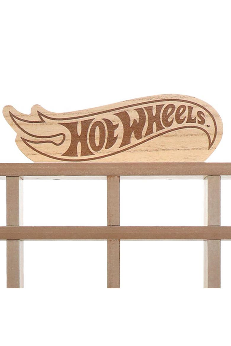 Wood Display Case For 42 Die-cast Toy Cars, Alternate, color, Brown