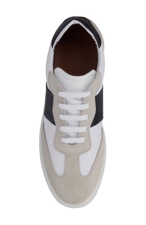 Aquatalia Biago Low Top Sneaker In Ice Combo