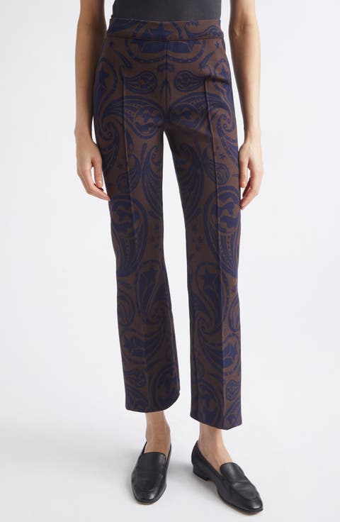 Cosmic Paisley Kick Flare Pants