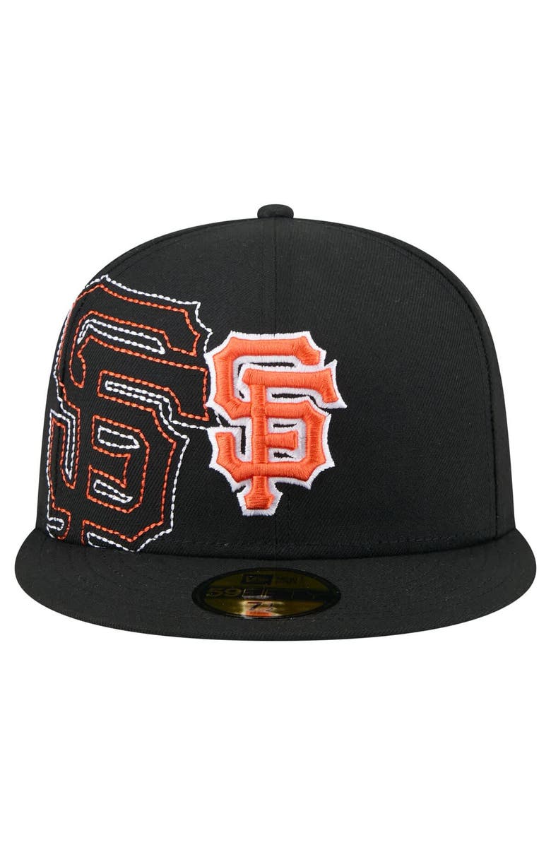 New Era Men's New Era Black San Francisco Giants Yarn Stitch 59FIFTY Fitted Hat, Alternate, color, Black