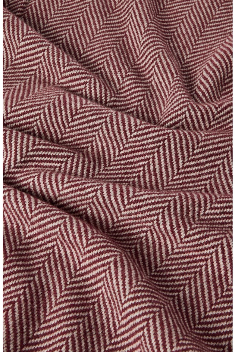 Cashmere chevron scarf, Alternate, color, Amaranth Red
