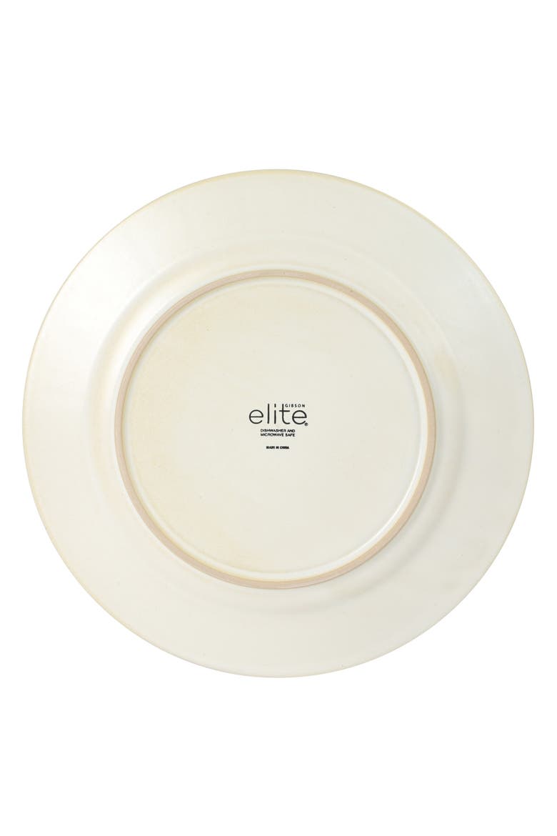 Winchester Way 12-Piece Plates and Double Bowls Stoneware Dinnerware Set, Microwave & Dishwasher Safe, Alternate, color, Off White