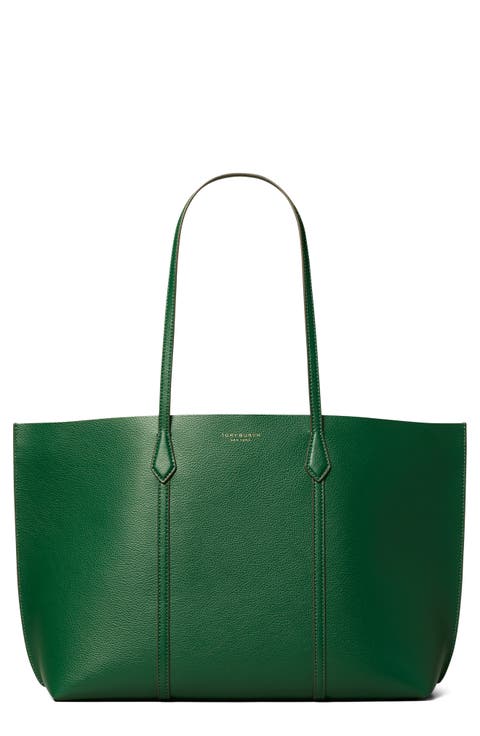 Perry Triple Compartment Leather Tote