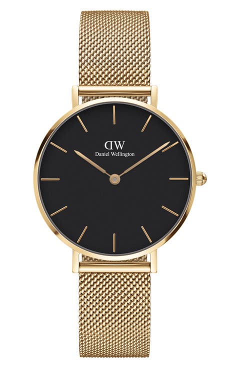 Petite Evergold Mesh Strap Watch, 32mm