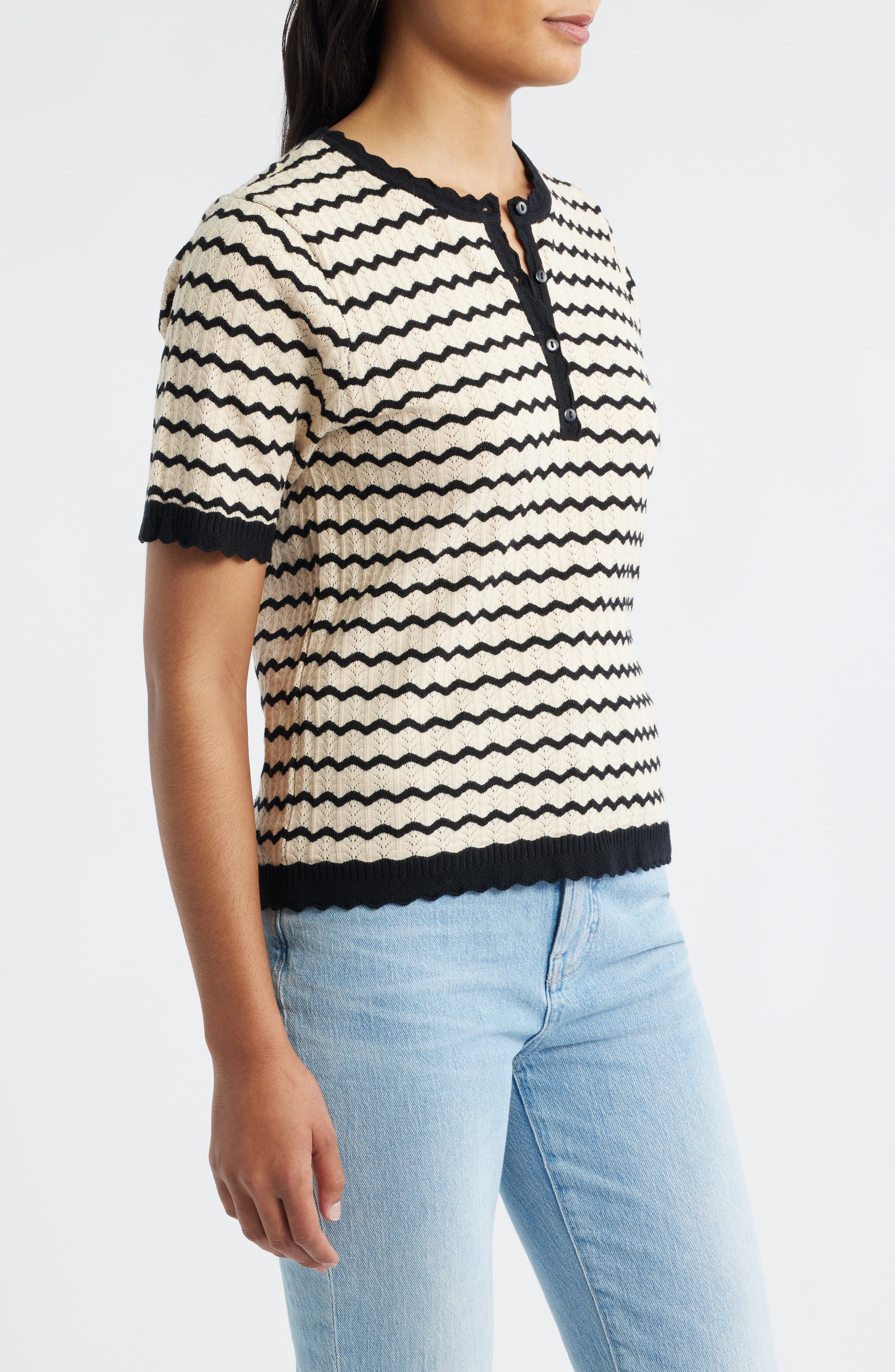 Stripe Knit Top (Women) | Nordstrom