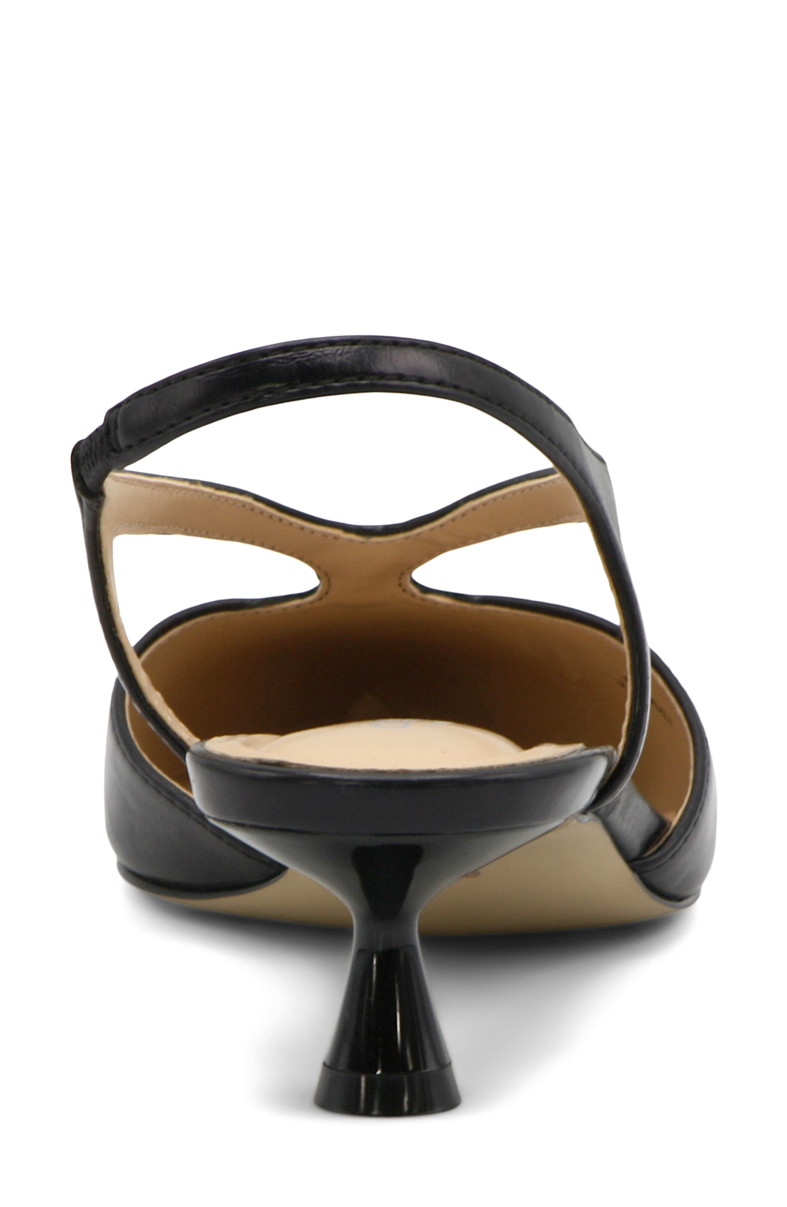 Charles by Charles David Addi Pointed Toe Kitten Heel Pump, Alternate, color, Black