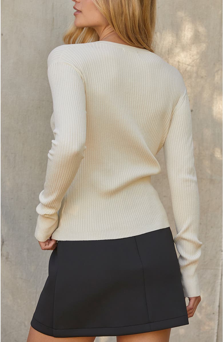 CRESCENT Henley Knit Top, Alternate, color, 