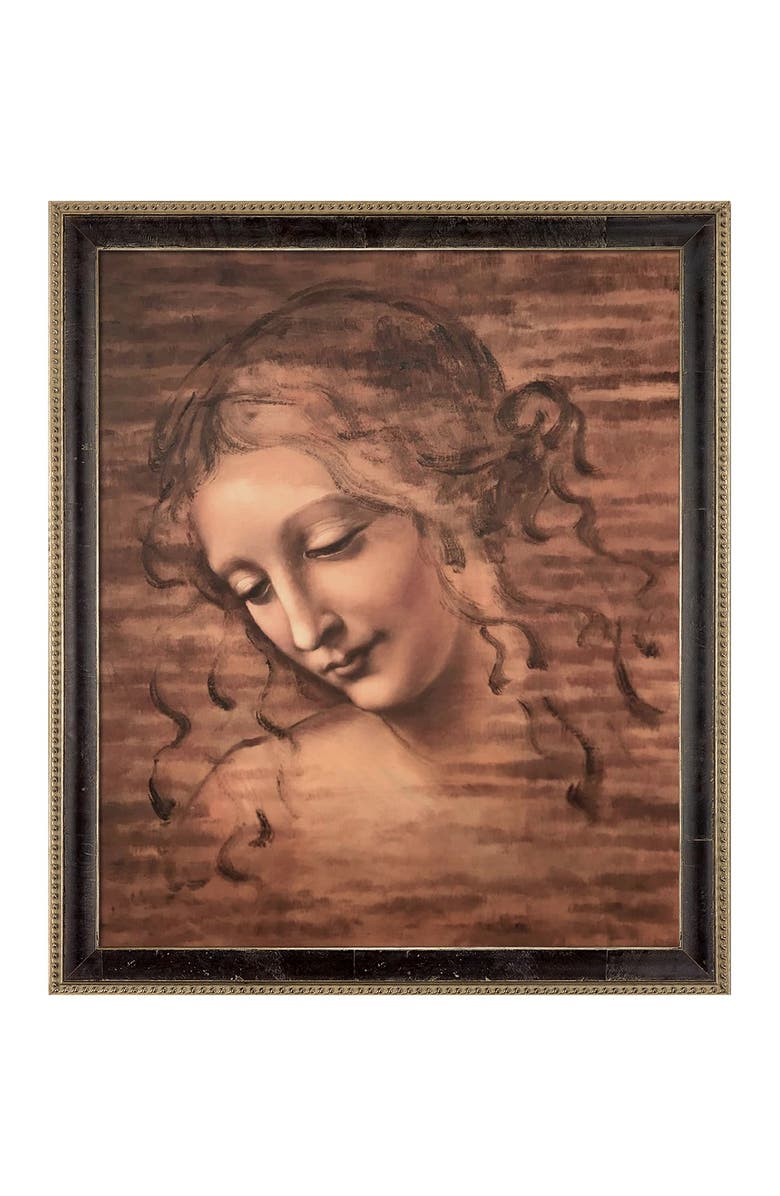 OVERSTOCK ART Female Head (La Scapigliata) with Antiqued Athenaeum Scoop Frame, Alternate, color, 