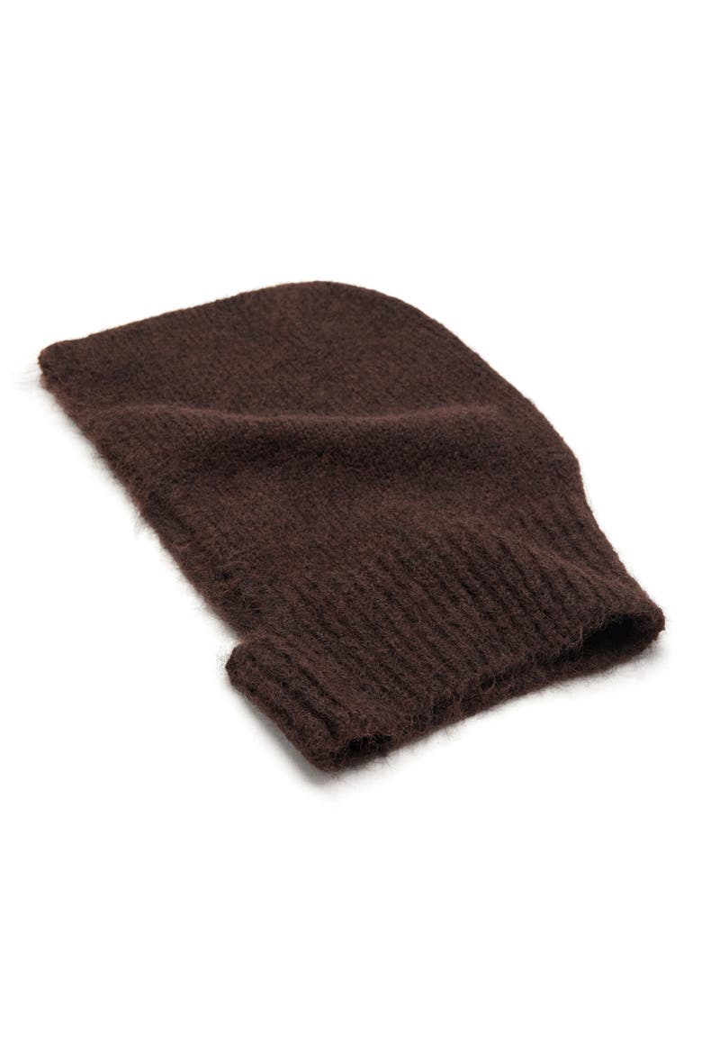 Knit Balaclava, Alternate, color, CHOCOLATE