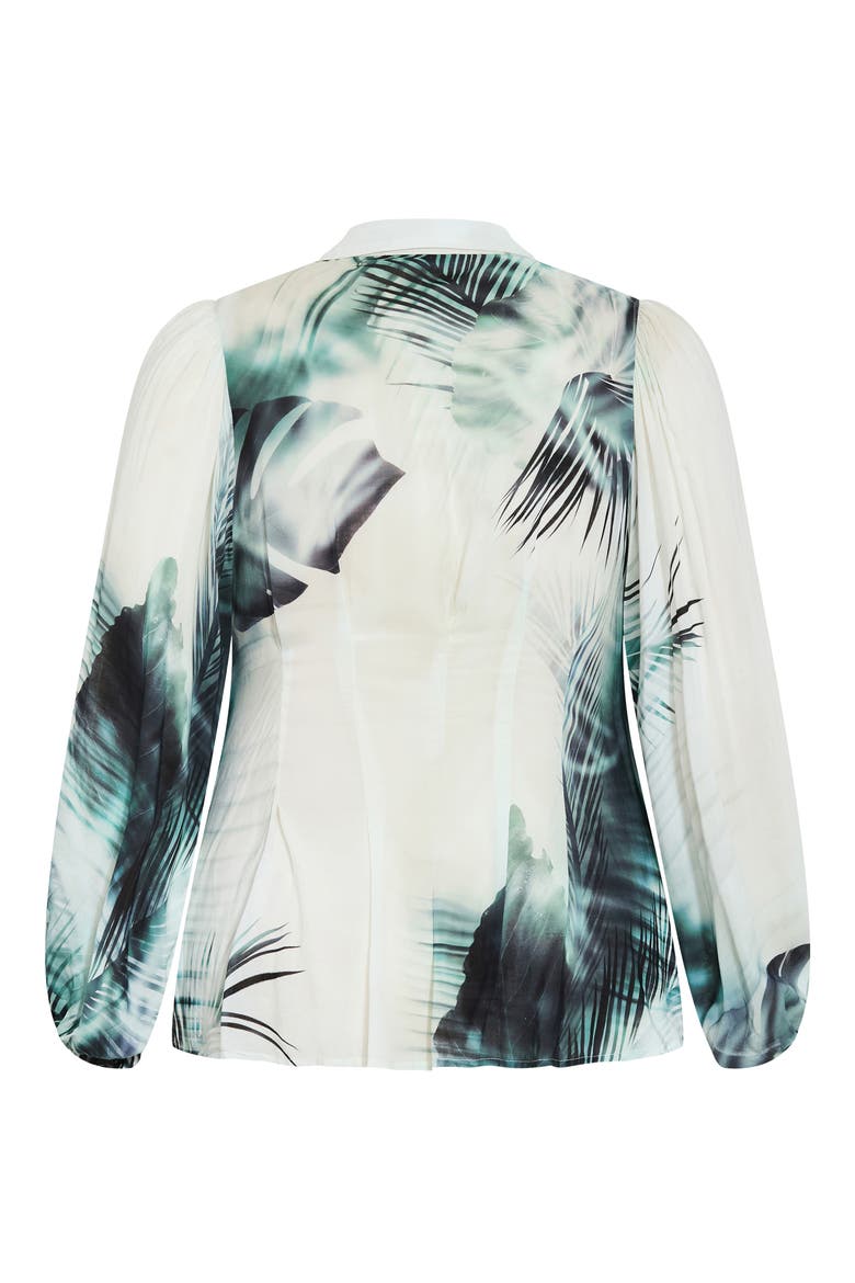 Piper Palm Print Button-Up Shirt, Alternate, color, SHADOW PALM