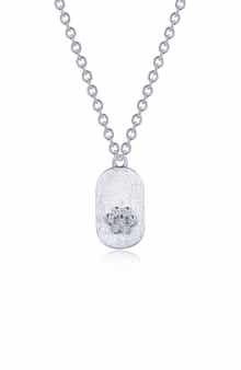 Lafonn Precious Simulated Diamond Paw Tag Necklace