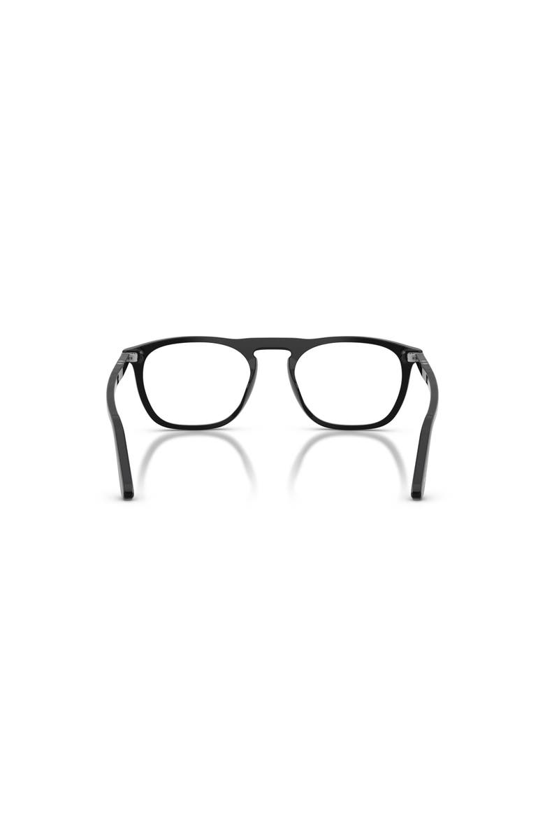 Persol 53mm Square optical glasses, Alternate, color, Black