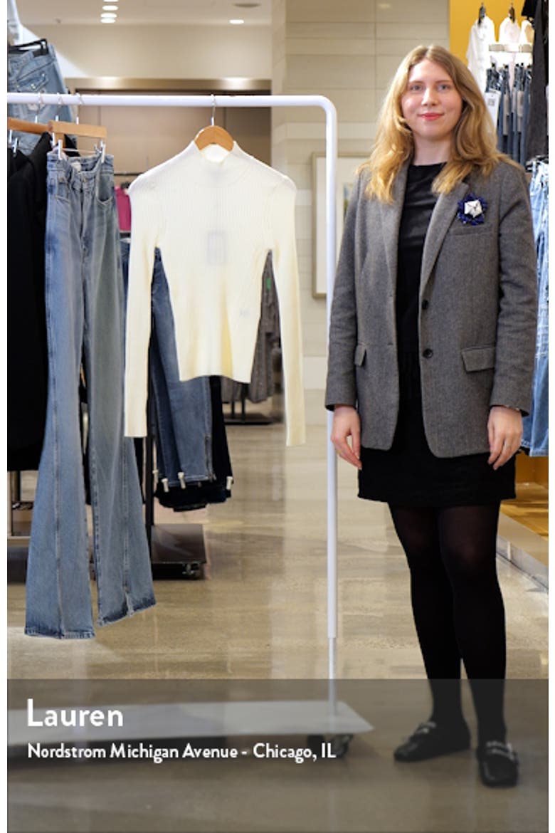 Raisa Rib Mock Neck Sweater video