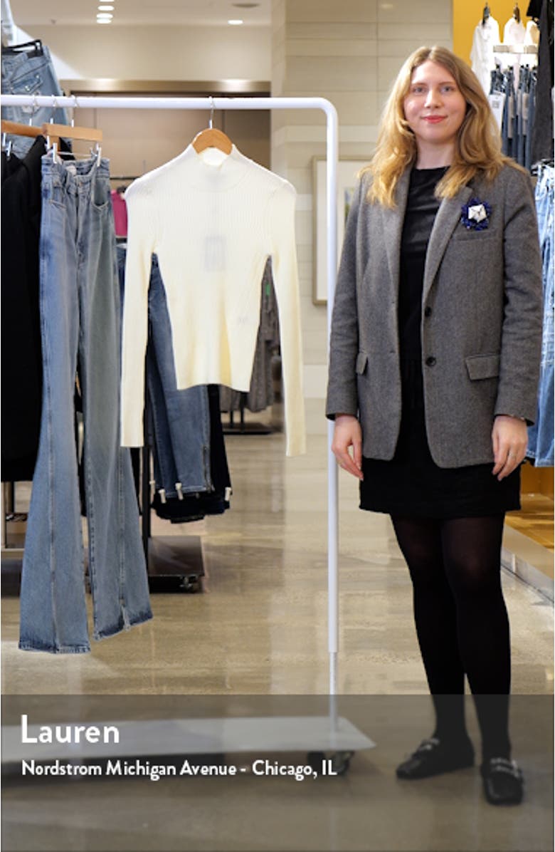 Raisa Rib Mock Neck Sweater, sales video thumbnail