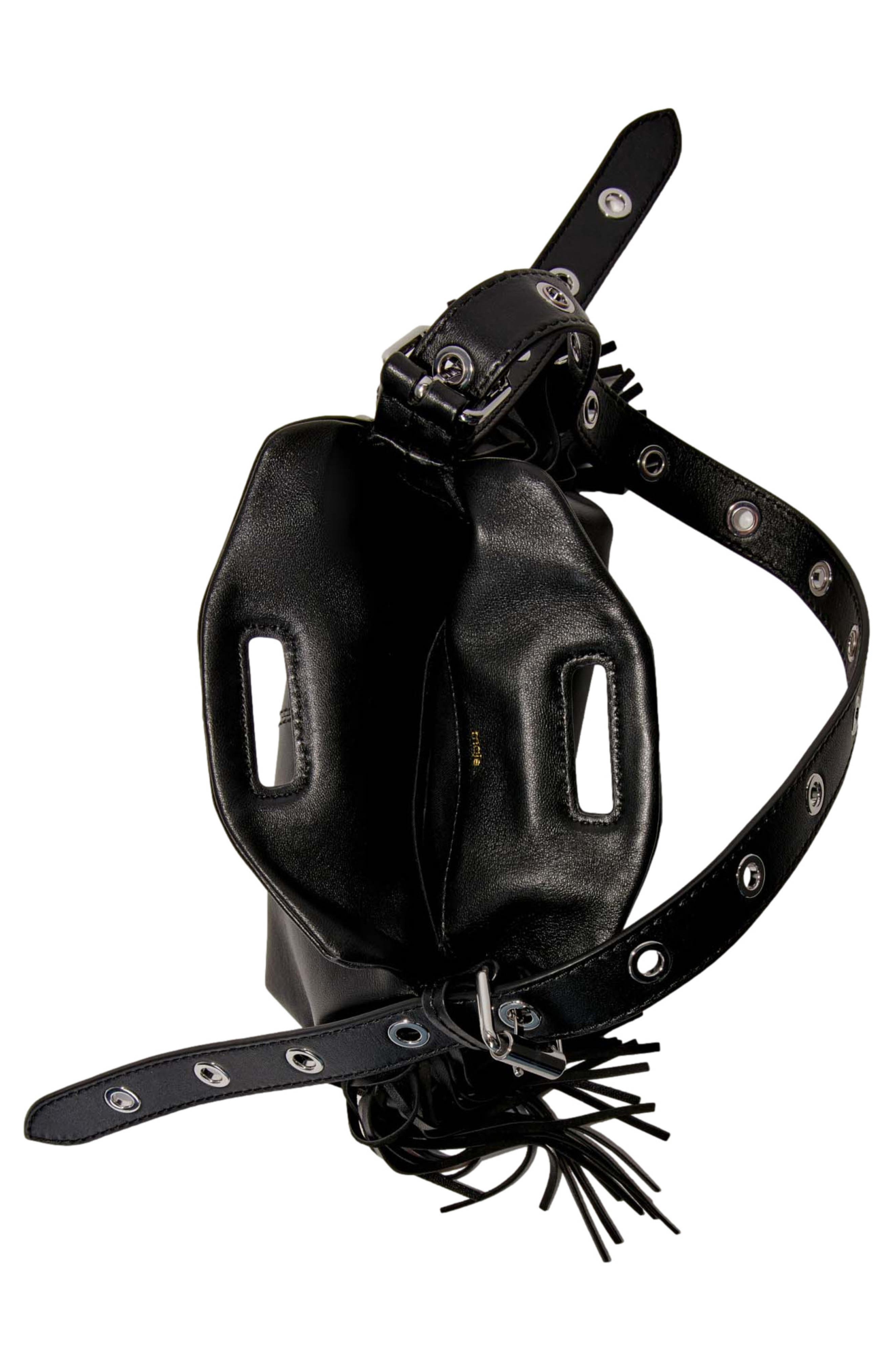 maje Mini Miss M Shoulder Bag, Alternate, color, 