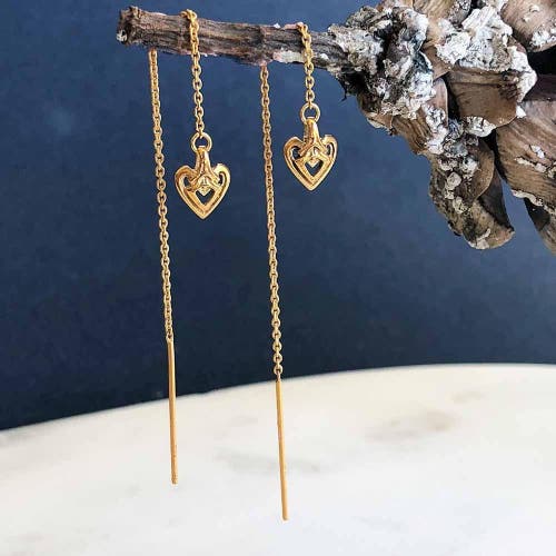 Astor & Orion Women's Heart Threaders In Gold In Gold