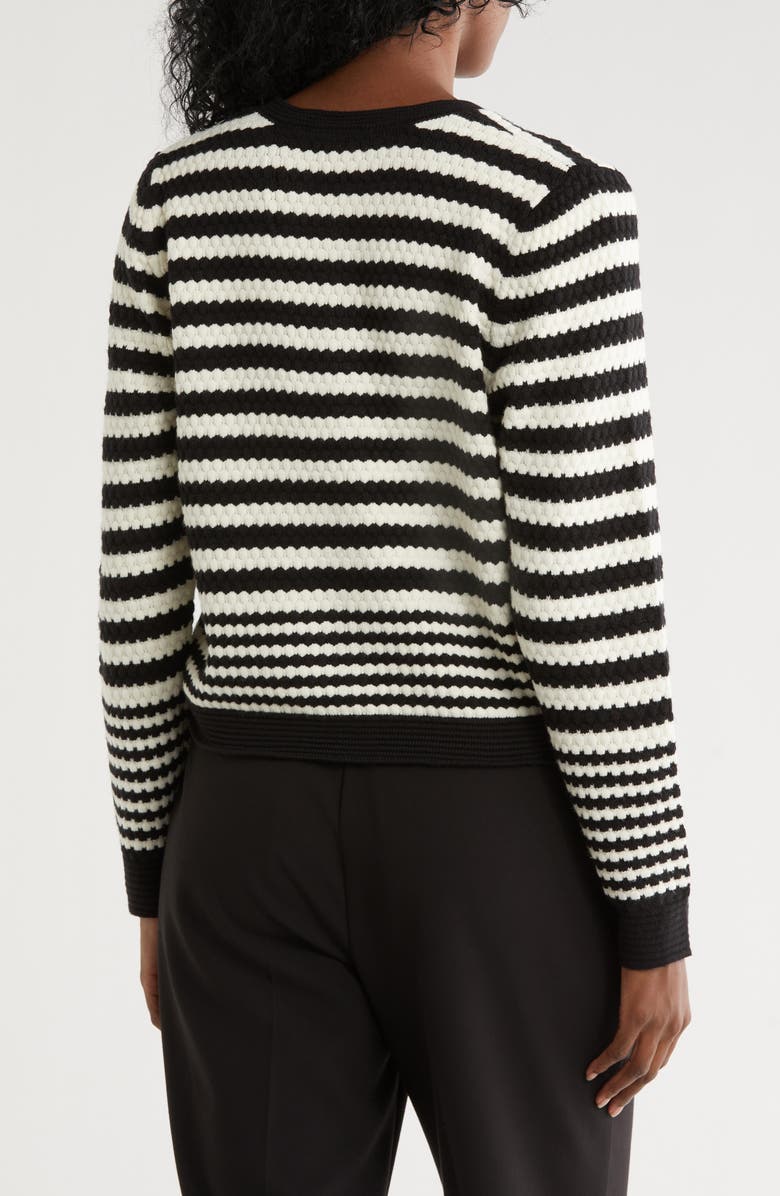 Nicole Miller Stripe Cardigan, Alternate, color,