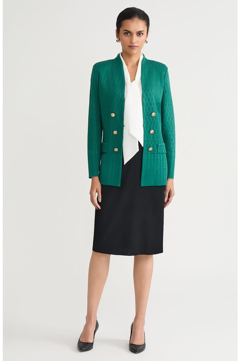 Tonal Multistitch Knit Jacket, Alternate, color, EVEREST