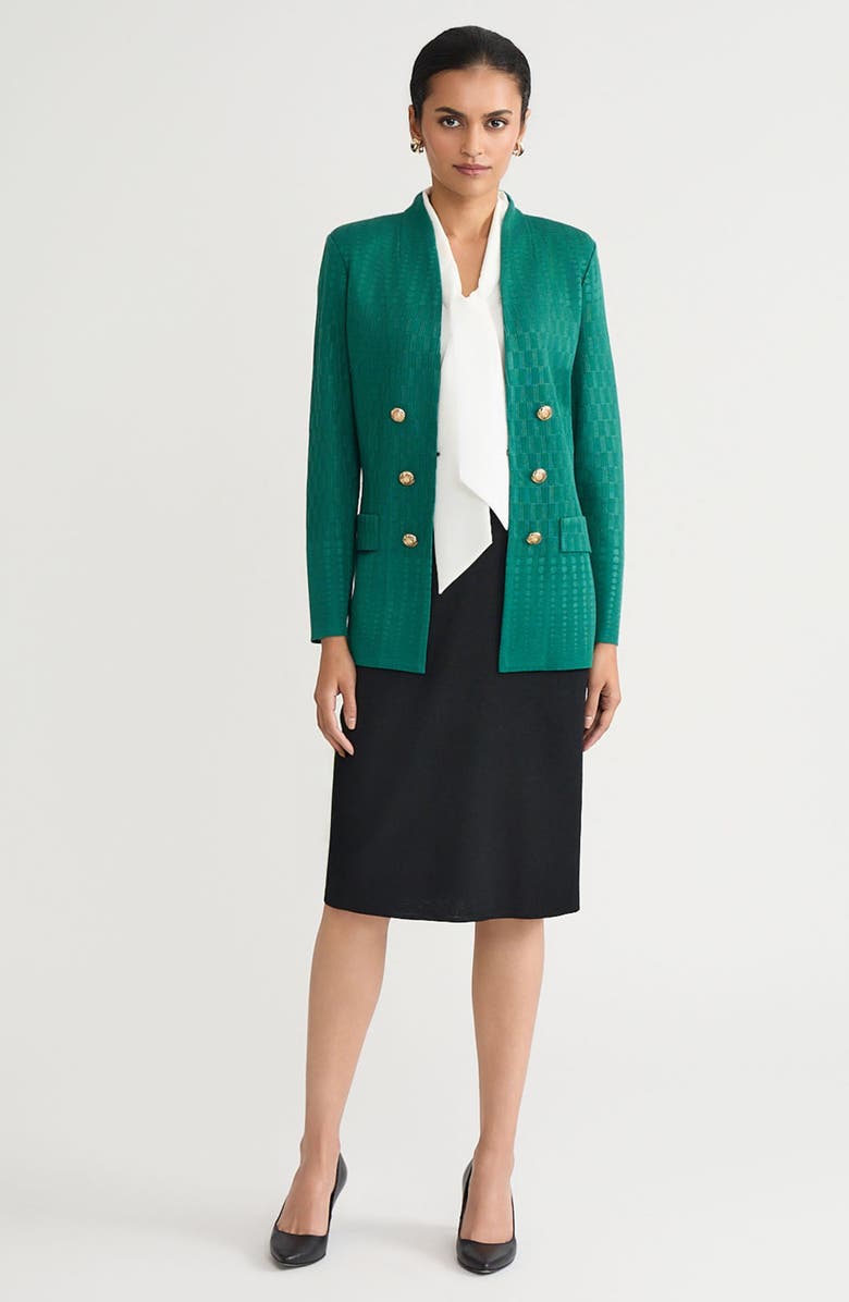 Ming Wang Tonal Multistitch Knit Jacket, Alternate, color, Everest
