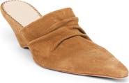 Cinq à Sept Sonia Suede Curved Wedge Mule