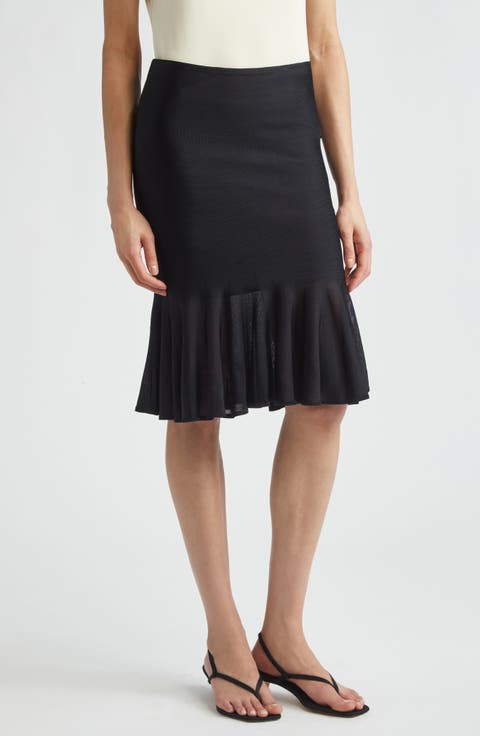 Fluted Sweater Skirt