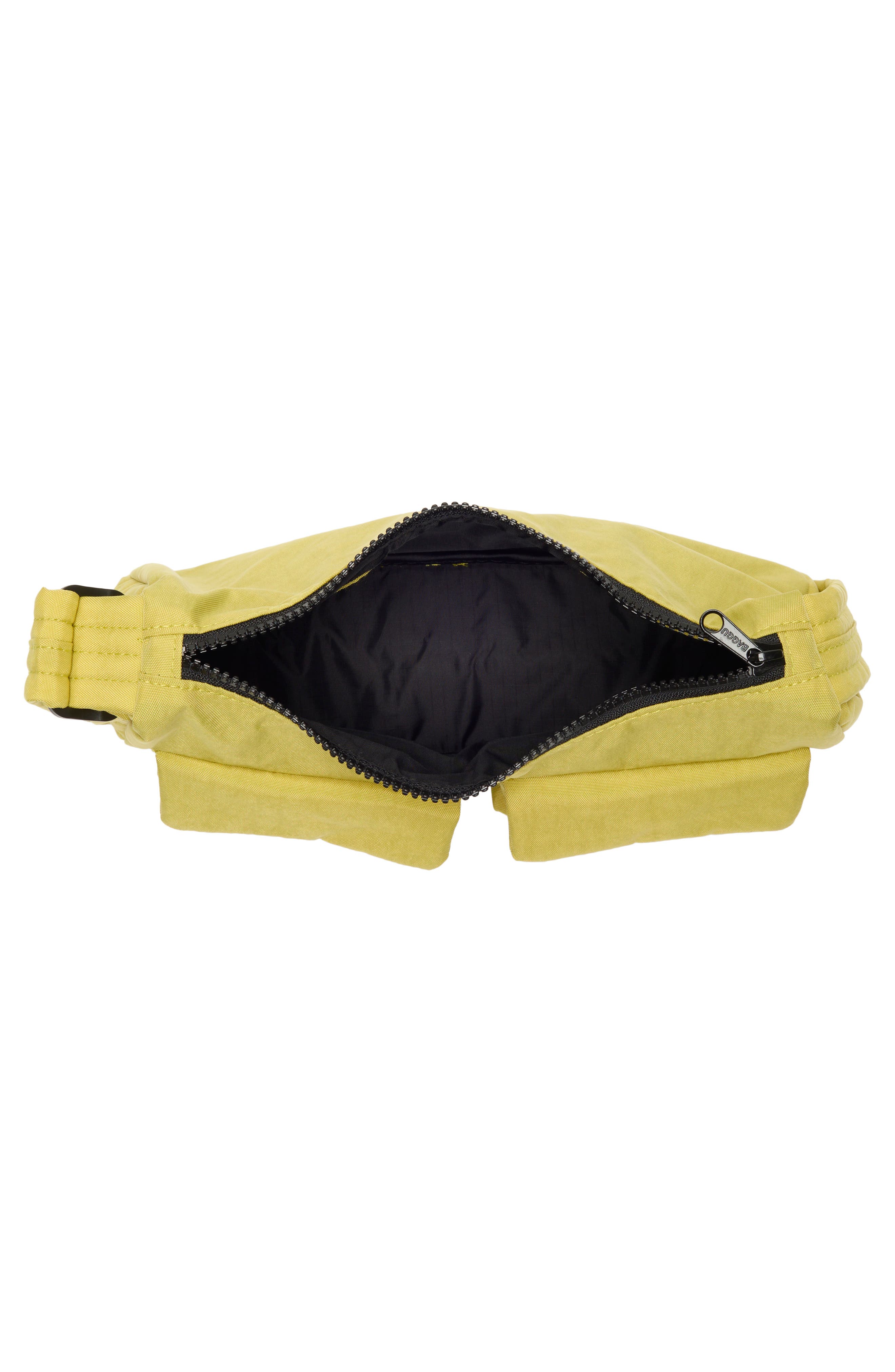 Baggu Recycled Nylon Cargo Shoulder Bag, Alternate, color, Lemongrass