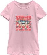 Toy Story 5 Girl's Toy Story 5 Stellar Stars Buzz Graphic T-Shirt