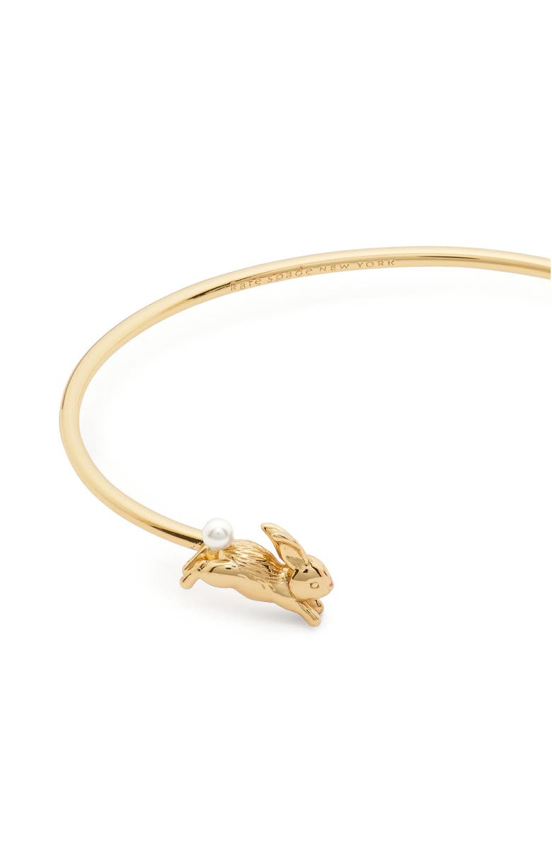 Kate Spade New York secret garden strawberry & bunny cuff bracelet, Alternate, color, 