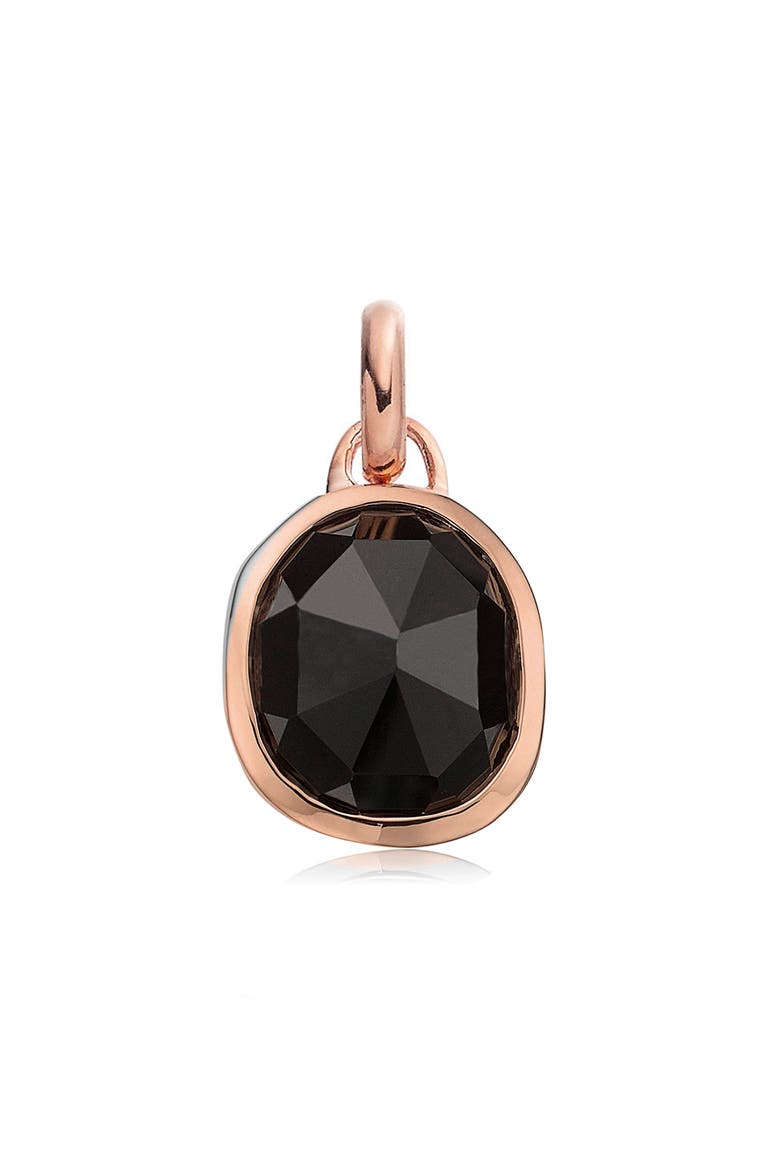 MV Siren™ Stone Pendant, Main, color, BLACK ONYX/ ROSE GOLD