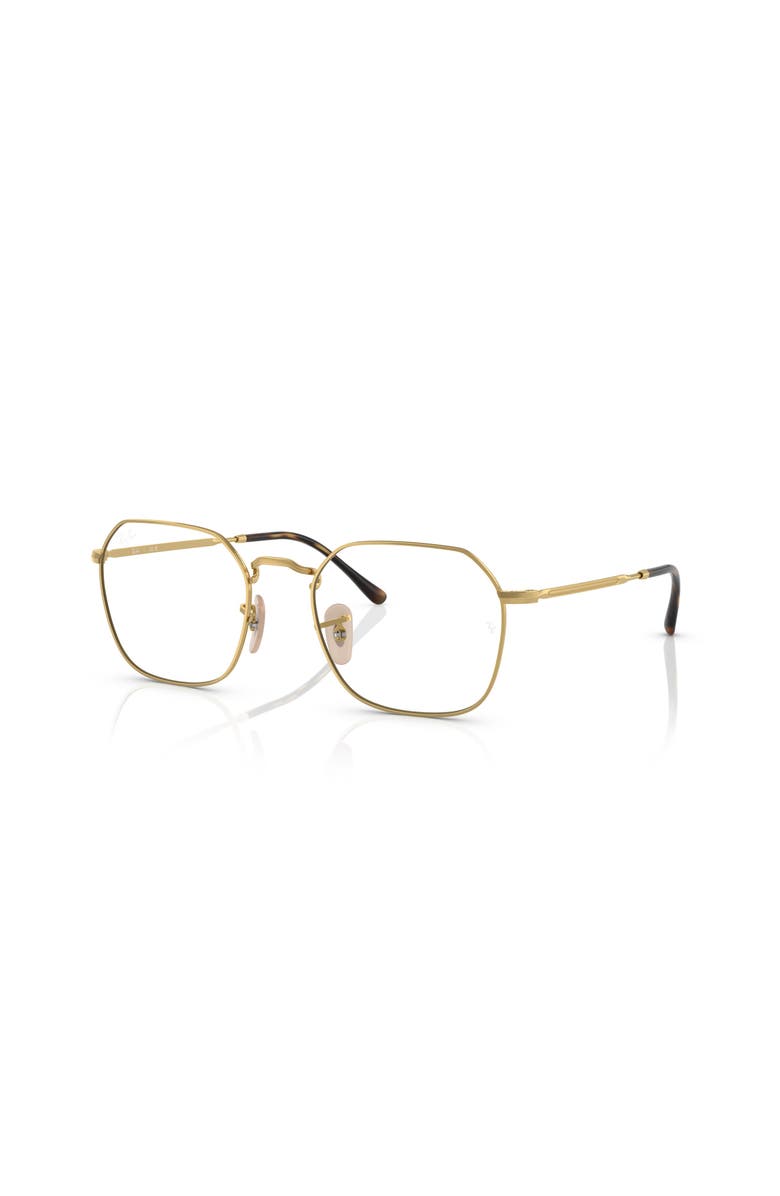 Ray-Ban 53mm Irregular optical glasses, Main, color, Gold