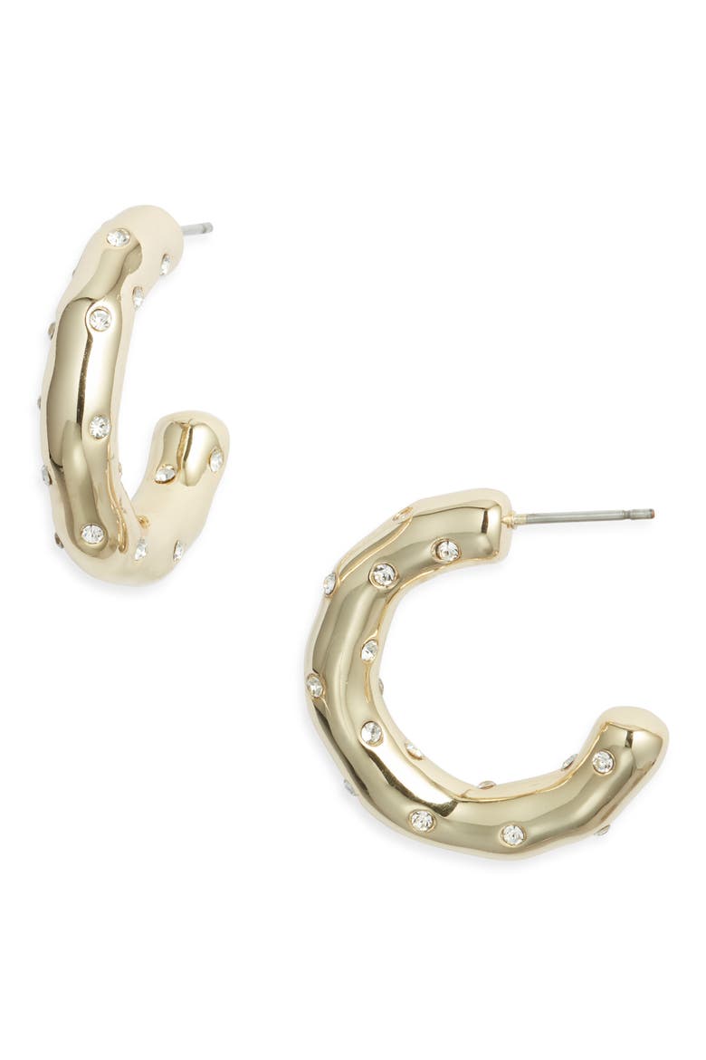 Park Avenue Hoop Earrings, Main, color, GOLD