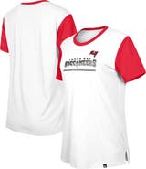 New Era Women's New Era  White/Red Tampa Bay Buccaneers Third Down Colorblock T-Shirt