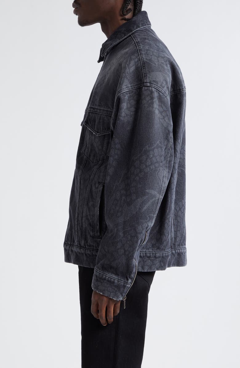 Givenchy Year of the Dragon Oversize Denim Jacket, Alternate, color,