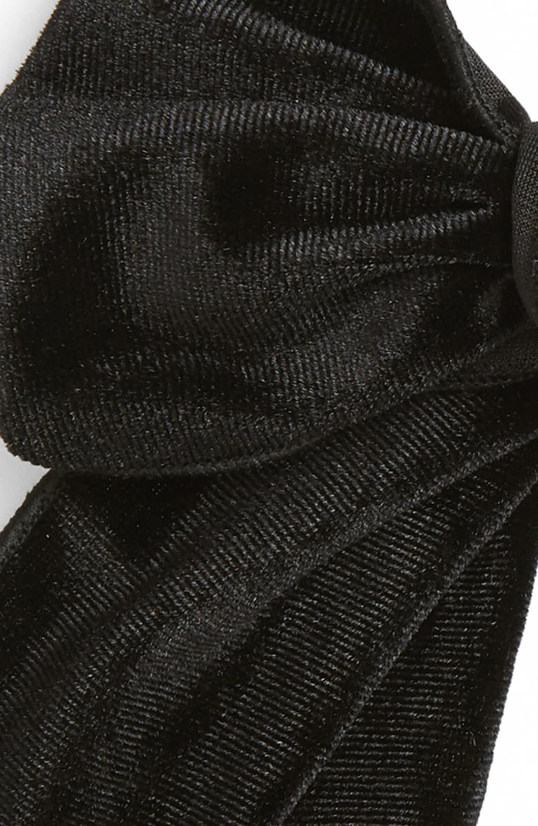 Cara Floppy Velvet Bow Hair Tie, Alternate, color, 