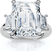 Bliss Diamond Certified 6 3/4Ct Rachel Emerald Cut Diamond Engagement Ring 14k Gold