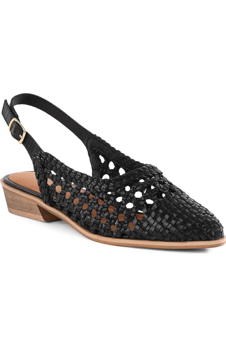 Seychelles Roxanne Slingback Flat, Main, color, Black