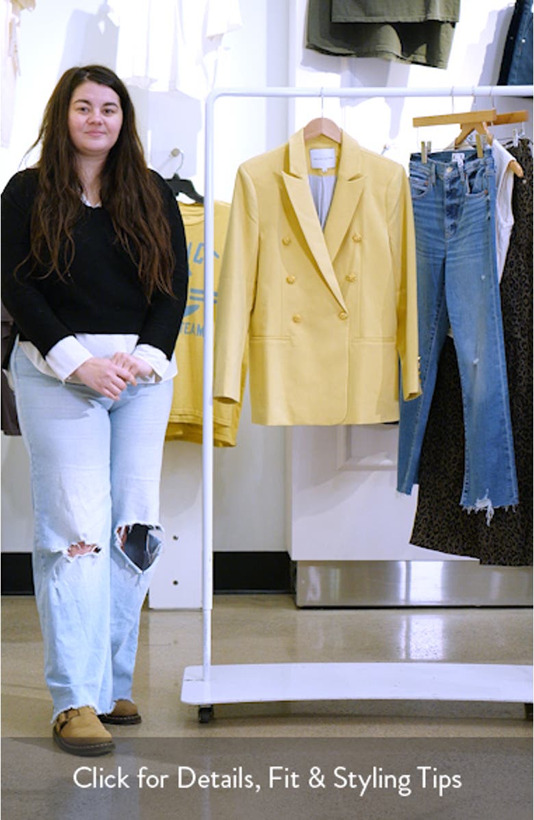 Structured Double Breasted Blazer, sales video thumbnail