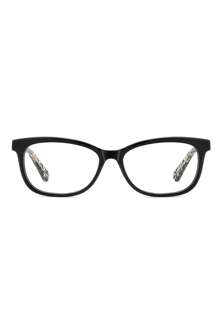 bronwen 52mm rectangular optical glasses, Main, color, BLACK PATTERN CRYSTAL