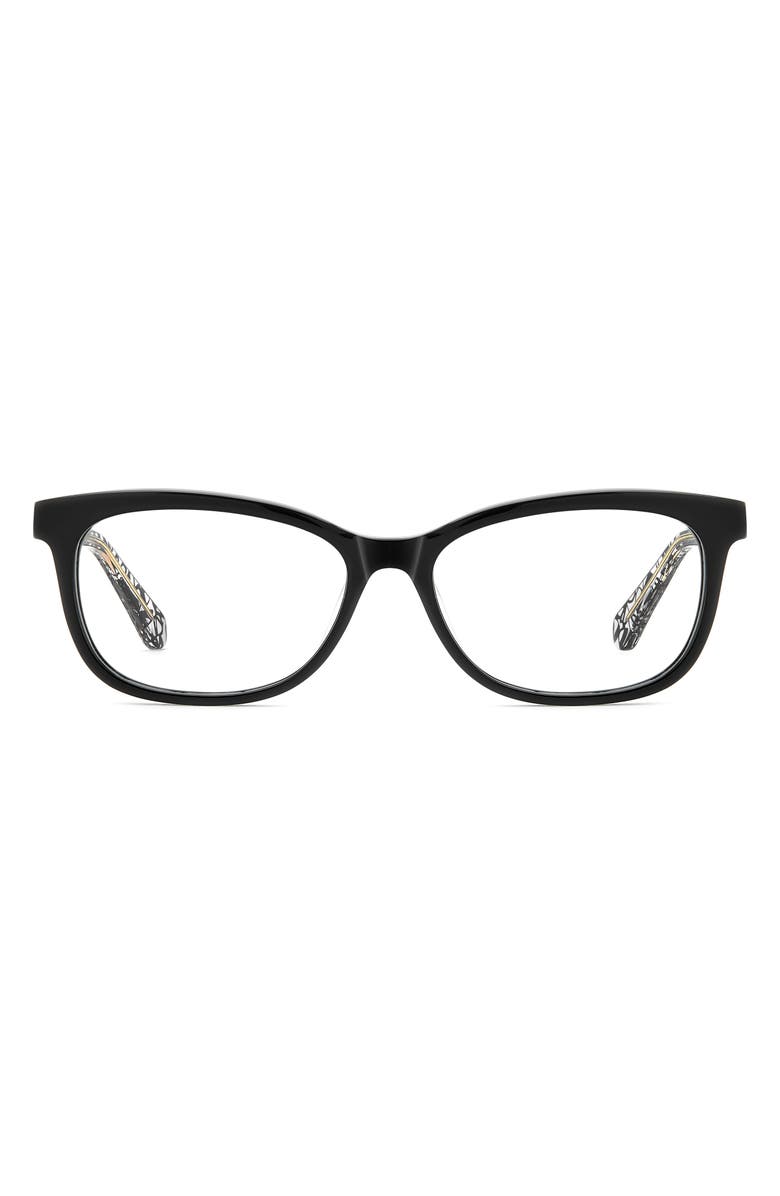 Kate Spade New York bronwen 52mm rectangular optical glasses, Main, color,