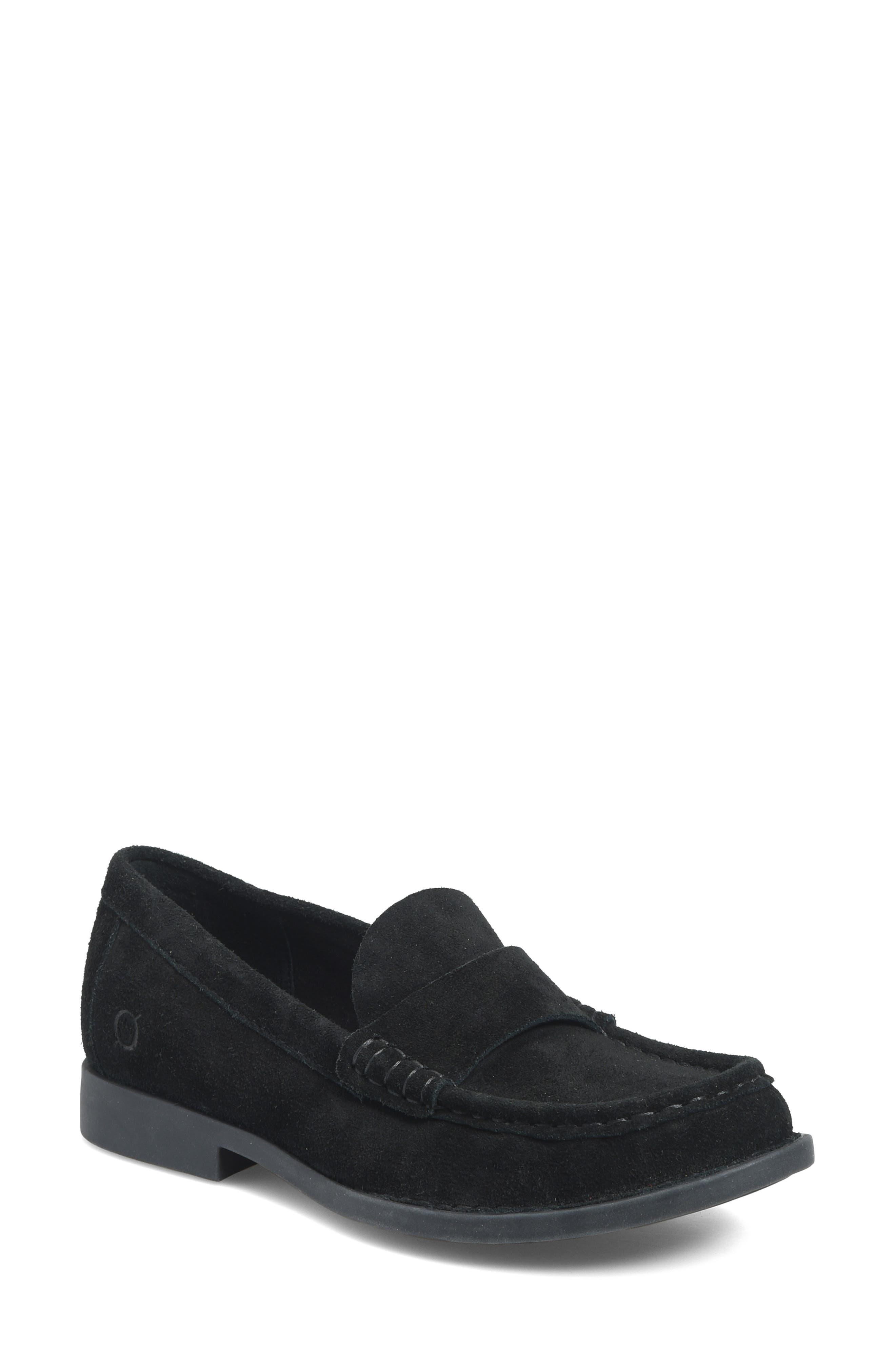 Marlina Loafer, Main, color, BLACK SUEDE
