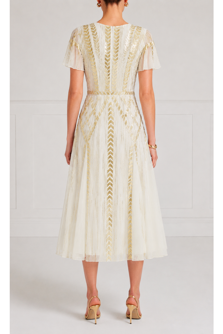 Viola Dress, Alternate, color, Ivory