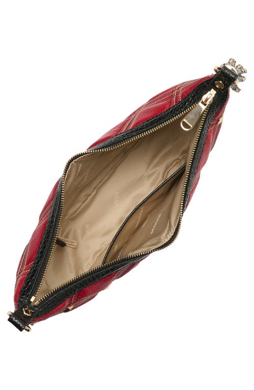 Brahmin Percy Quilted Leather Crossbody Bag In Red
