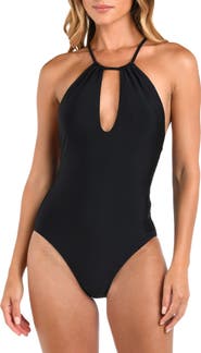 L'AGENCE Belle Solid One-Piece Swimsuit