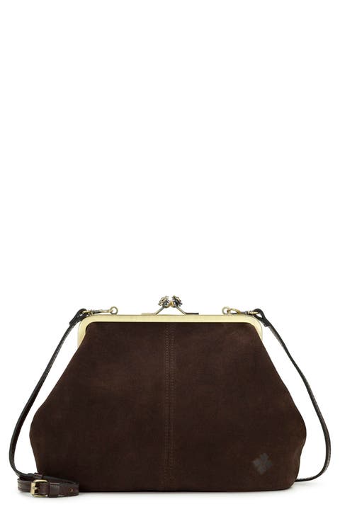 Sofia Small Frame Leather Crossbody Bag