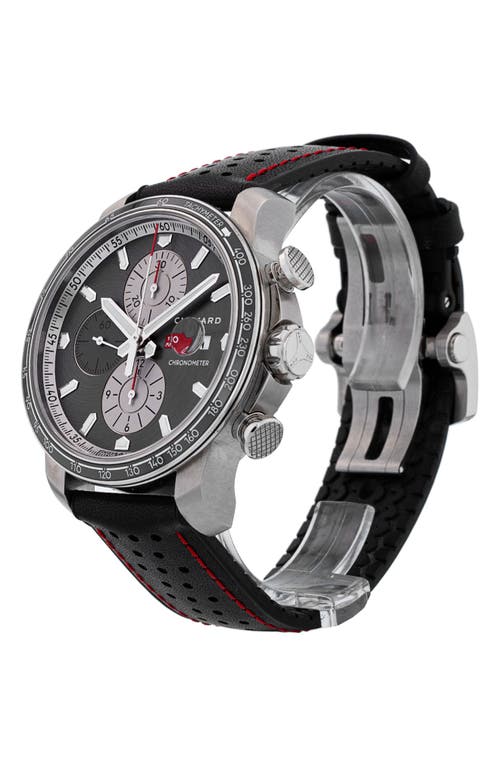 Watchfinder & Co. Chopard 2021 Mille Miglia Leather Strap Chronograph Watch, 44mm In Silver