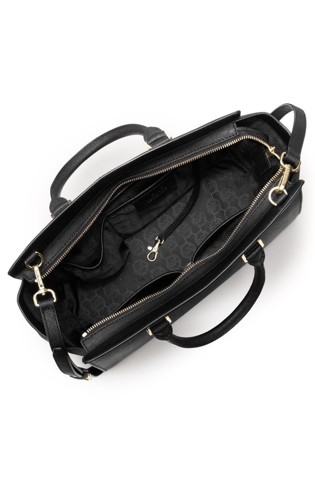 MICHAEL Michael Kors 'Large Selma' Zip-Top Satchel, Alternate, color, 