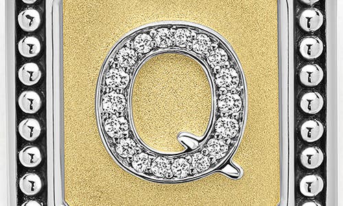 Lagos Signature Caviar Initial Enhancer In Two-tone Q