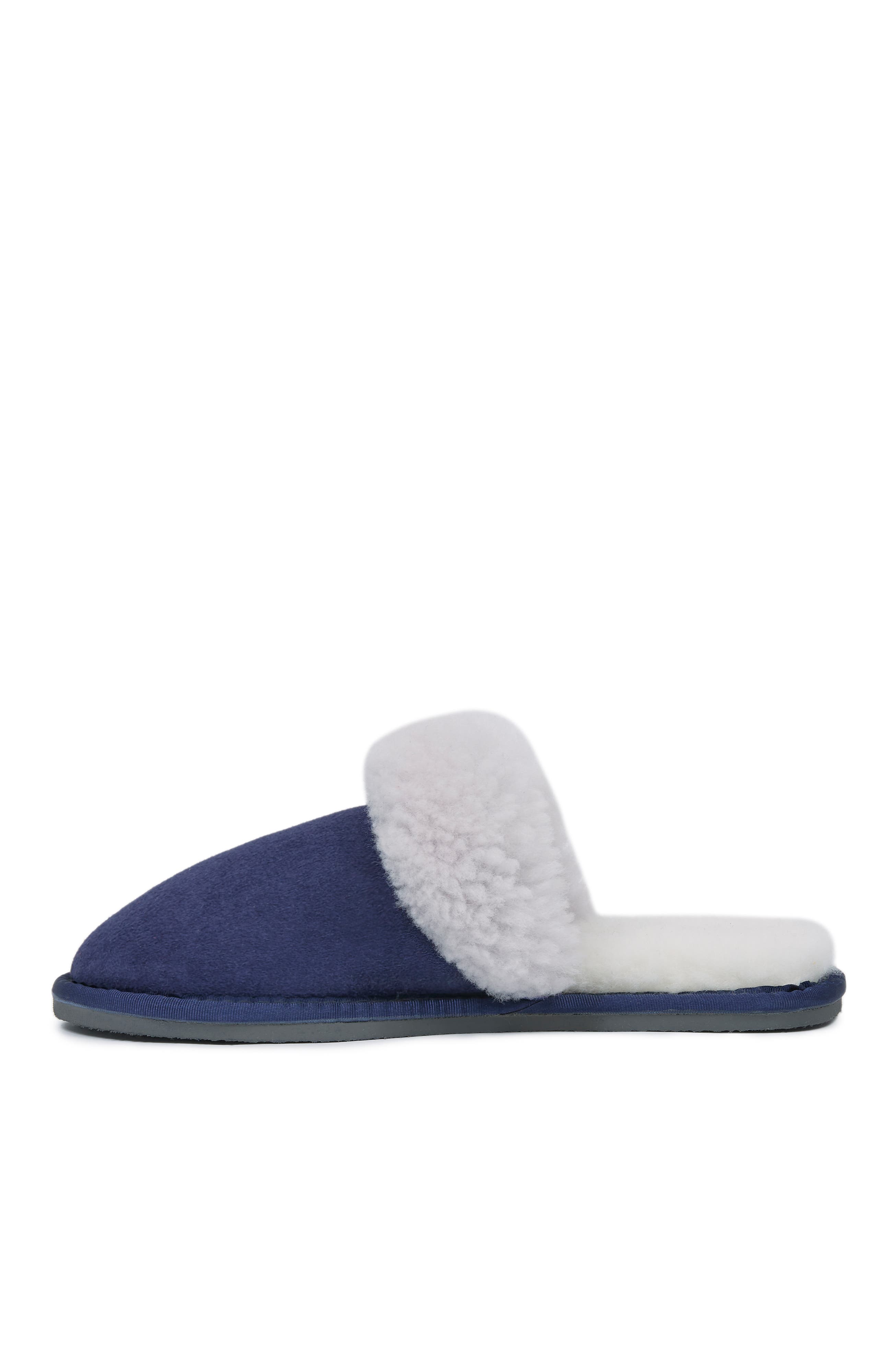 Celtic & Co. Ladies' British Turnback Mules, Alternate, color, Blue Iris